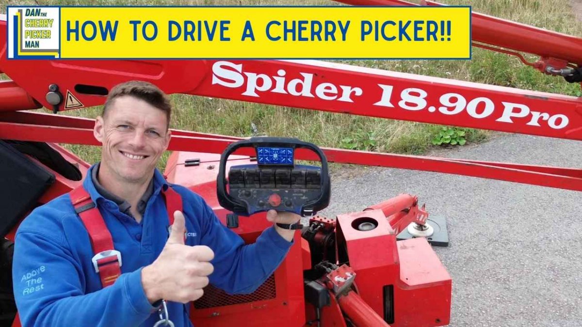 How to Drive and Operate a Spider 1890 Pro Cherry Picker – Full Demonstration 