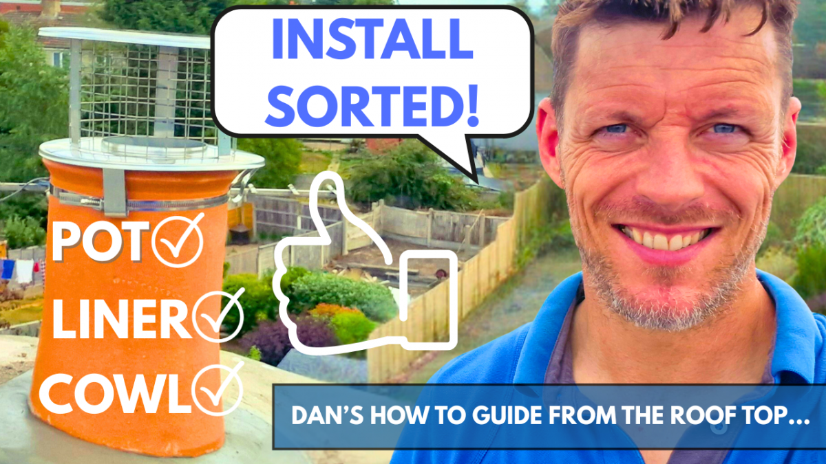 How to Install a Chimney Liner and Pot – Step-by-Step from the Rooftop 