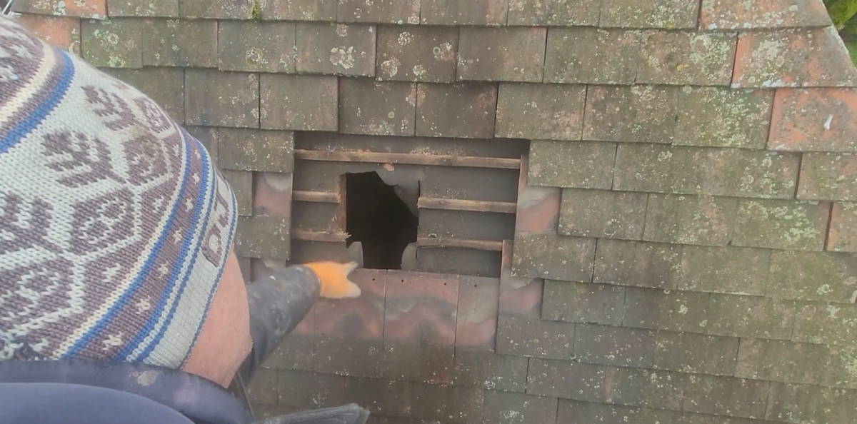 Image taken from a boiler flue installation in Bilborough Nottingham